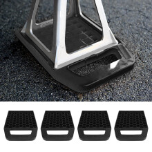 4PCS RV Jack Pad Prevent Jacks Sinking Anti Slip Weather Proof Leveling Jack Block for Camper Caravan Trailer Black
