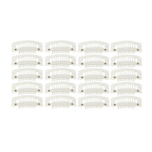 100pcs 9 Teeth Hair Extension Clips Multipurpose 32mm DIY Wig Clips for Hair Extensions White