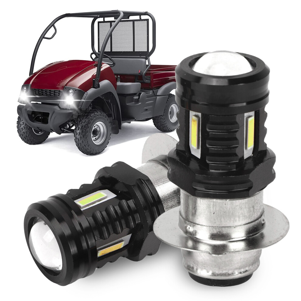 1 Pair Led Headlight Bulb 120W Motorcycle High And Low Beam Headlight For Motorcycle Atv General Utv Beam 6000K White 8421317684844