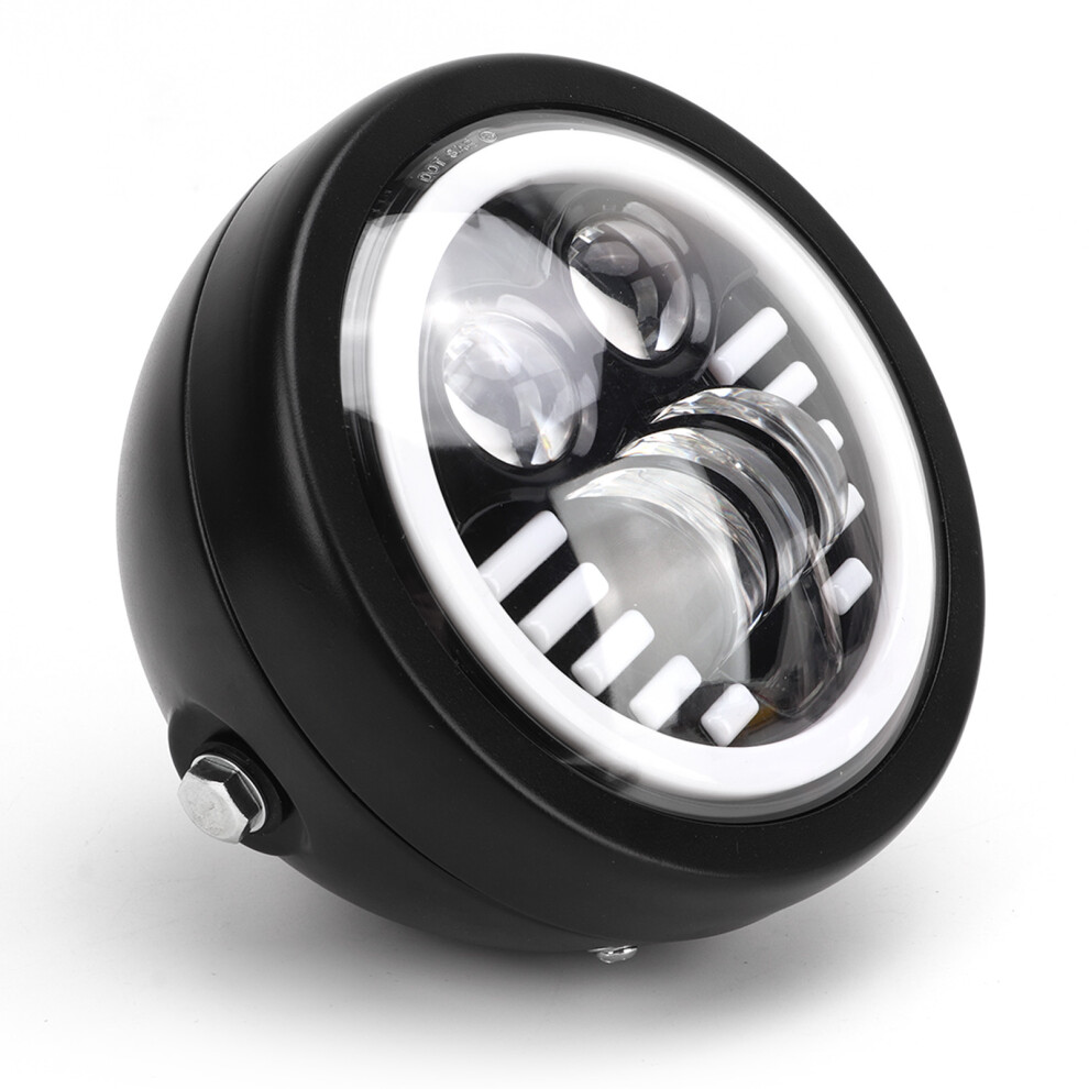 12V 6.5In Motorcycle Led Headlight 12Â80V Dc Dual Color Ip67 Waterproof Drl Round Front Headlamp Replacement For Suzuki With Bracket 3401317684858