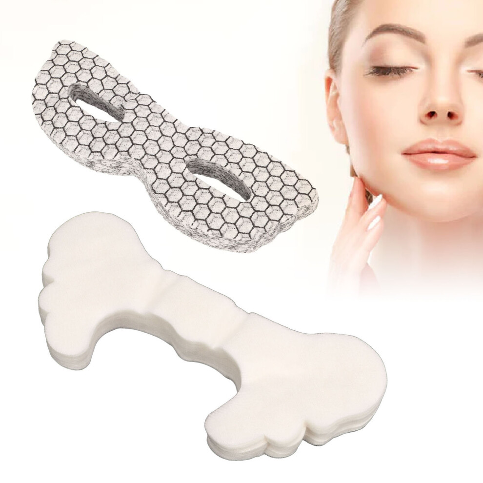 100pcs Silk Butterfly Shaped Cheek Mask Paper Sheet 100pcs Soft Thin Graphene Eye Mask Paper for Wet Compress