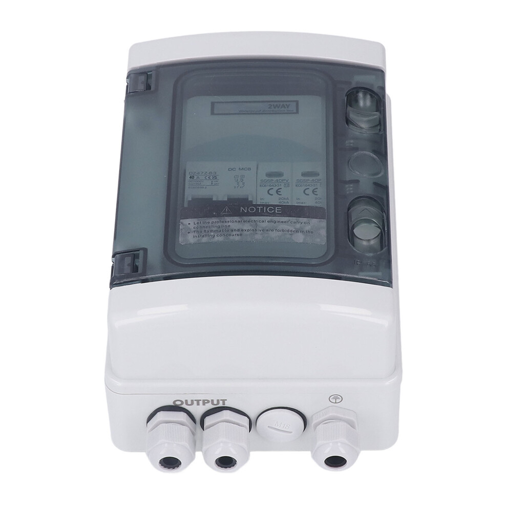 Pv Combiner Box Ip65 Waterproof Lightning Protection Photovoltaic Solar Disconnect Switch With 40A Circuit Breaker 1000V 9411317686022