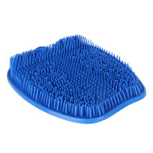 Blauer Silikon-Dusch-Fußpeeling mit Saugnapf für Fußmassage und Geruchsentfernung