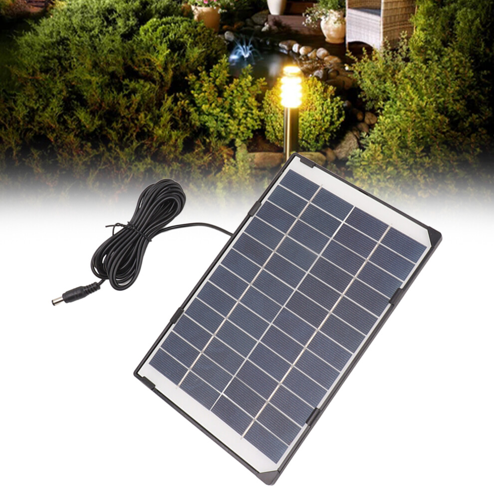 6W 12V Polycrystalline Silicon Solar Panel 6W 12V Dc5521 Camera Solar Panel Outdoor Home Surveillance Lighting Charger 6941317691526