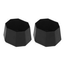 2 Stück Silikon-Butt-Cap für Tennisschläger Schwarze Schutz-Endkappe
