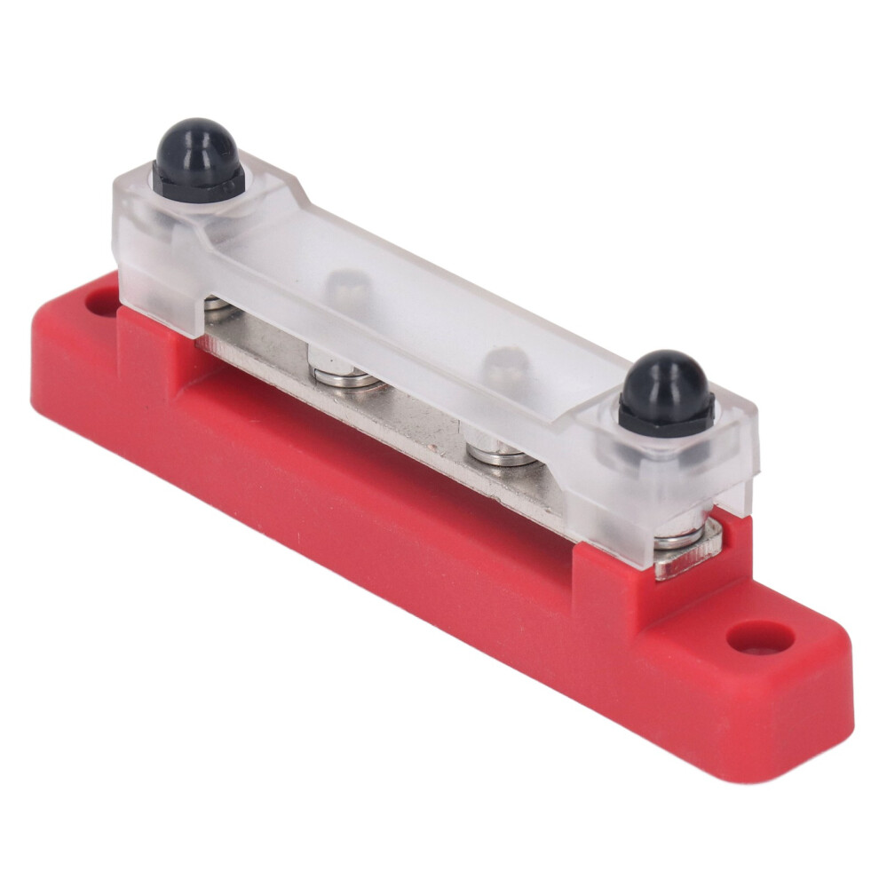 12Â48V 150A 4 Terminal Bus Bar Ground Power Distribution Battery Junction Block For Car Trucks Rvs Marine Boats Red 8091317692271