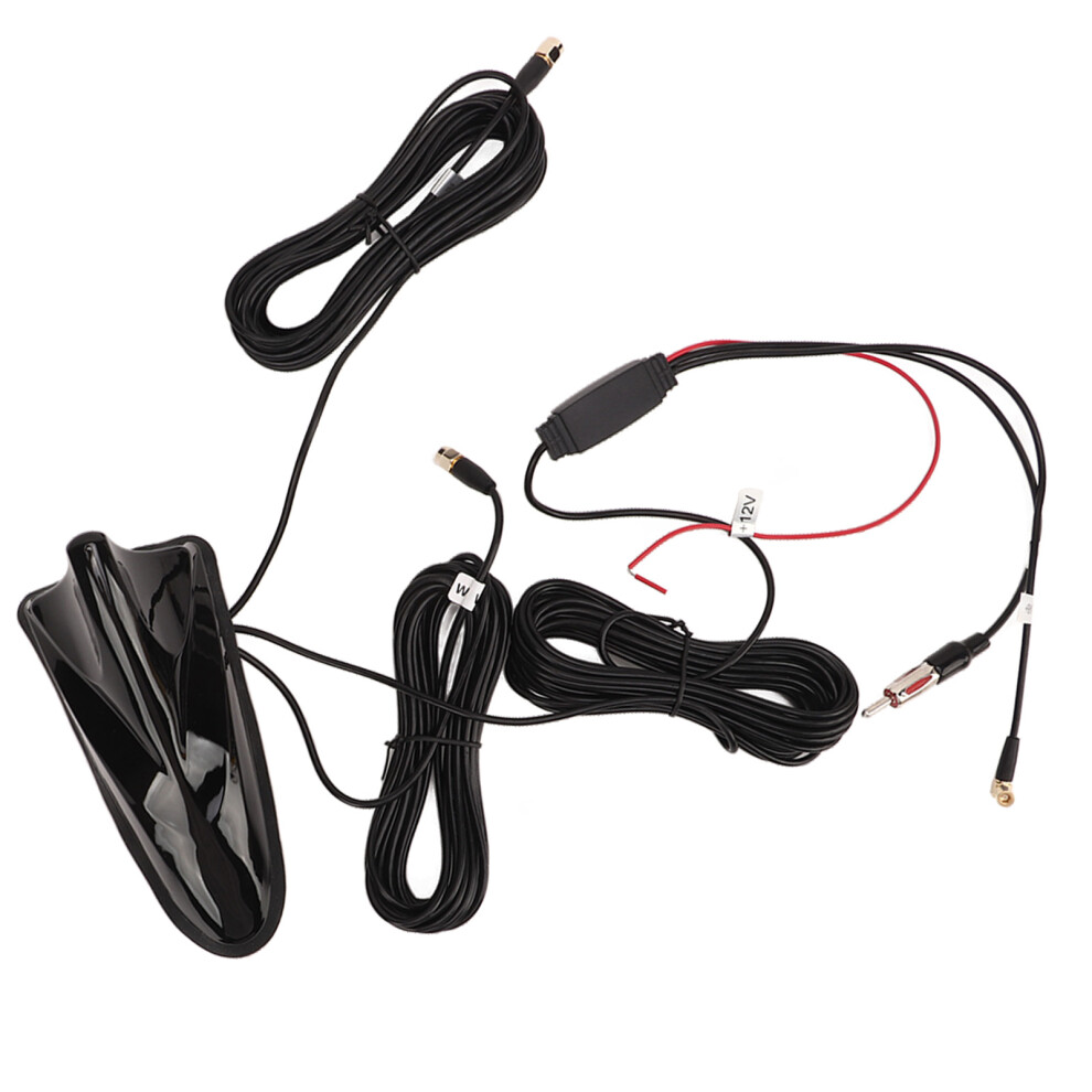 12V Shark Fin Antenna Gps Dab Fm Wifi High Sensitivity 5M Cable Length Universal Radio Aerial Antenna 6951317692584