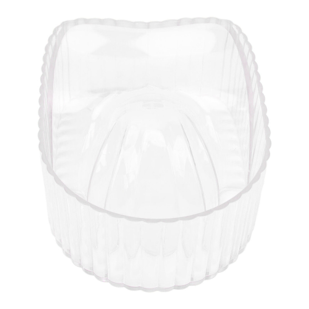 Hand Soaking Bowl Acrylic Soften Dead Skin Clean Nail Manicure Wash Soaker Tray for Beauty Salon Transparent