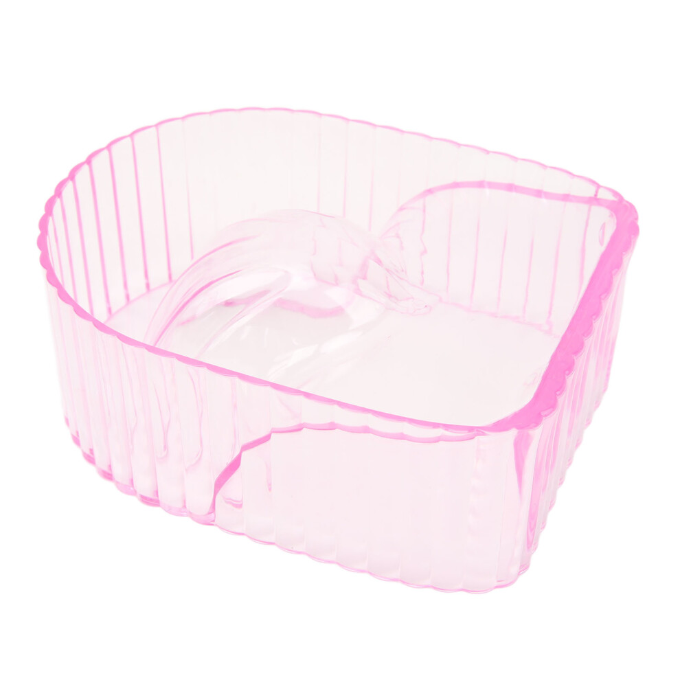 Pink Hand Soaking Bowl Acrylic Soften Dead Skin Clean Nail Manicure Wash Soaker Tray For Beauty Salon Transparent