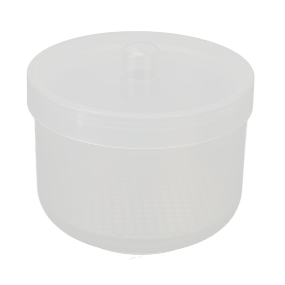 Grinding Head Clean Soak Box Cosmetic Brush Nail Art Drill Bits Soaking Container with Strainer