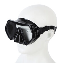 Erwachsenen-Silikon-Tauchmasken Nicht-Beschlag Tauchmaske Schwarz Outdoor Schwimmequipment