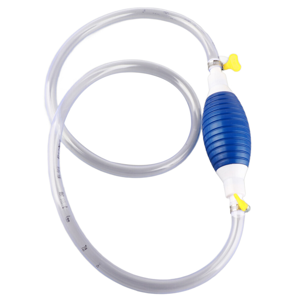 Hand Siphon Pump with 1.5m Siphon Hose Portable High Flow Gas Diesel Liquid Water Transfer Pump Universal for Cars