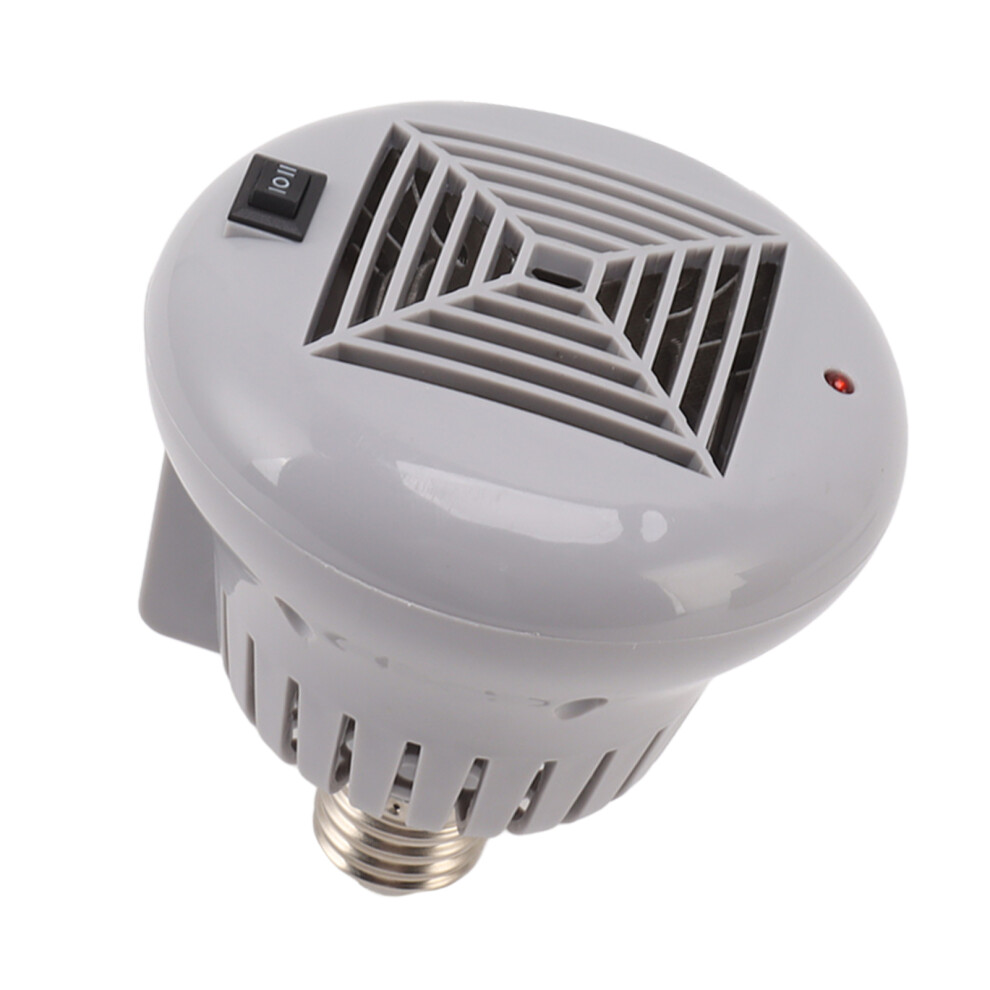 E27 50W to 100W Pet Heating Bulb with Grey Housing 220V 3 Gears Adjustable Basking Light Bulb for Reptile Small Pet Box
