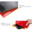 Ping Pong Paddle Rubber with Sponge Table Tennis Racket Rubber Replacement for Beginner Training Black 5