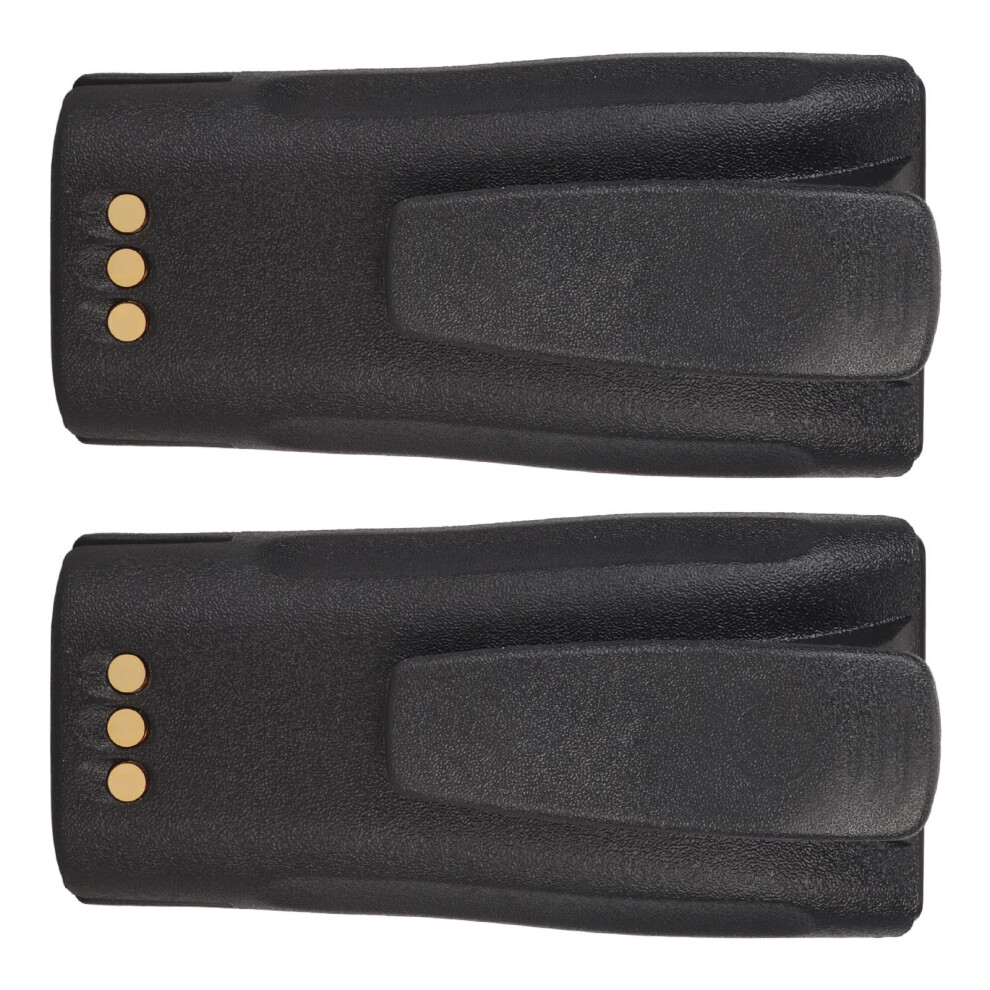 2Pcs Walkie Talkie Li Ion Battery 2600Mah 7.4V 2 Way Radio Battery With Belt Clip For Motorola Cp040 Cp150 Cp200 Cp380 5021317698006