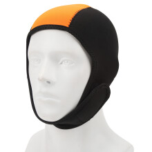 Thermal-Taucheranzugkapuze für Surfen, Tauchen Männer Frauen Schwarz Orange Schnelltrocknend