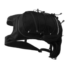 Wasserdichte Nylon-Fahrradrucksack 15L faltbarer Trinkrucksack Schwarz für Radfahren Wandern
