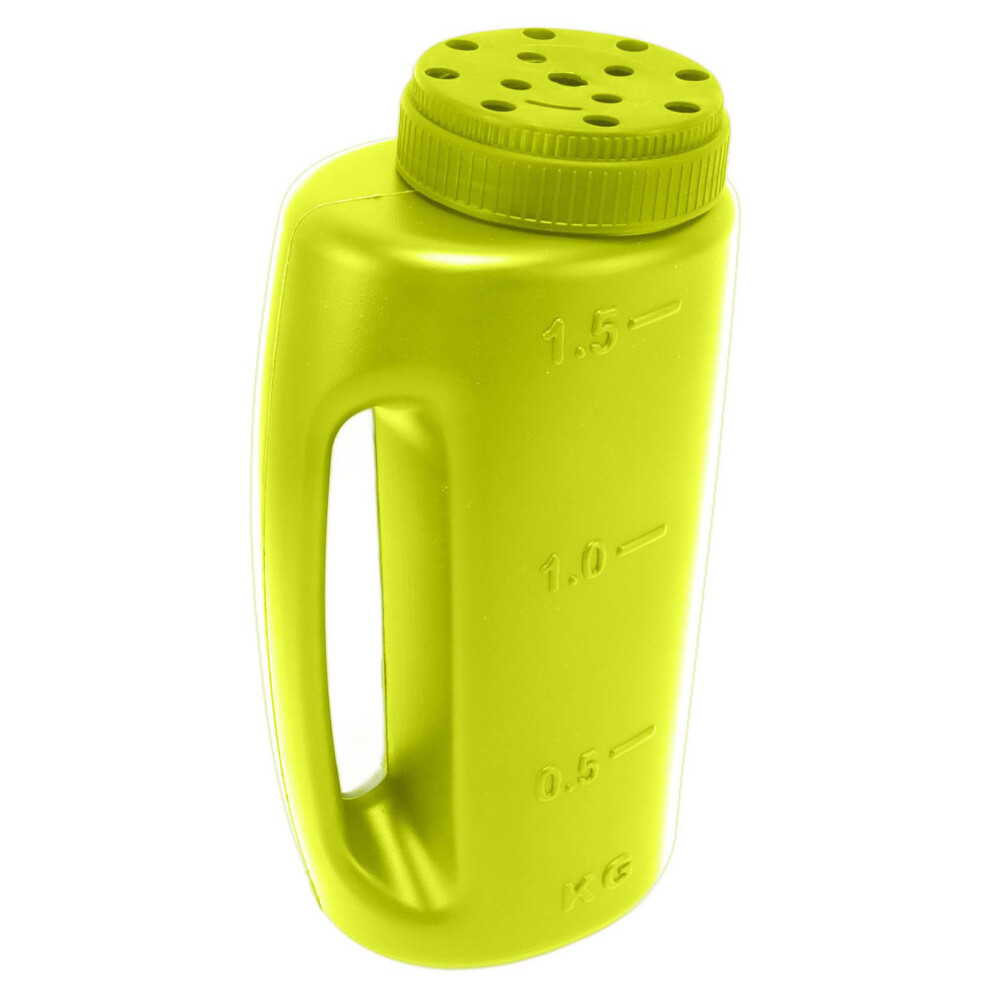 Handheld Fertilizer Spreader Hand Held Grass Seed Spreader Crop Spreading Salt Sowing Pot Green