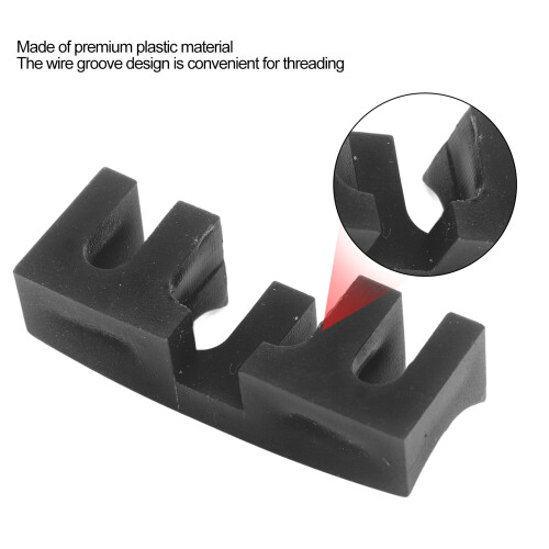 2PCS Badminton Stringing Racquet Load Spreader Embedded High Pounds Racket Load Adapter Protector Stringing Tool Black 2