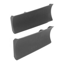 2 Stück Schneeschaufel-Schienenzubehör, Innen- und Außeneinsatz, Grau, 15x5,8 cm