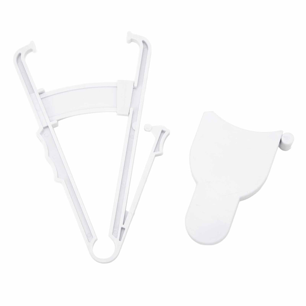 Skin Fat Caliper Press Type Clip Clear Scales High Accuracy mm Inch Body Measure Tape White