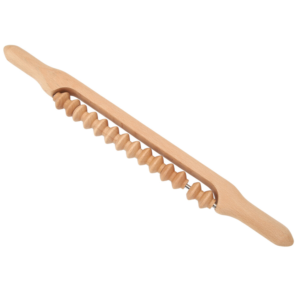 Body Roller Stick Beech Wood Massage Promote Blood Flow Muscle Release Ergonomic Lymphatic Drainage Paddle Tool