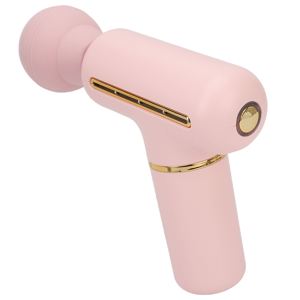 Pink Mini Muscle Percussion Massager Deep Relaxation Portable Handheld 4 Speed Vibration Body Massage Machine For Athletes