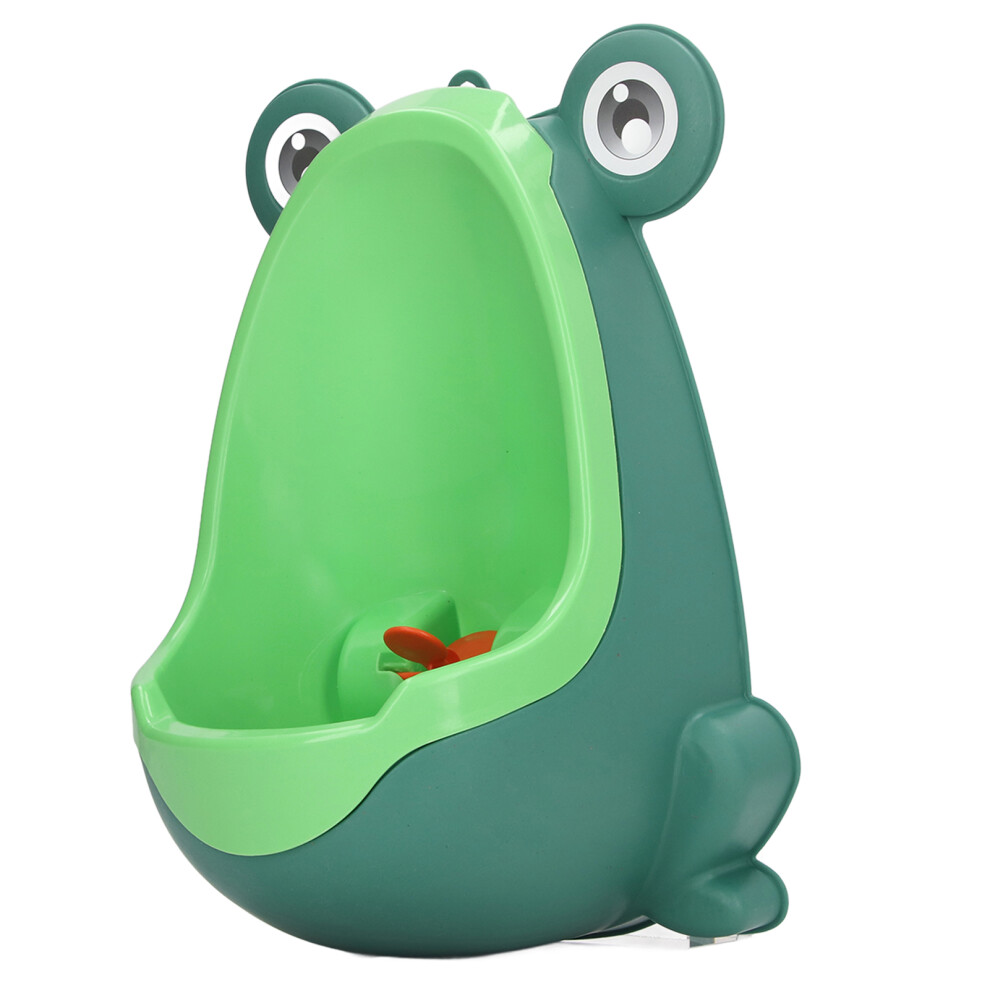 Children Urinal Funny Aiming Target Plastic Wall Mounted Potty Training Urinal For Boys Toddlers Green