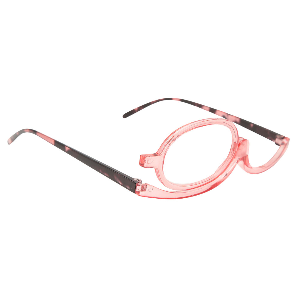 Flip Lens Magnifying Makeup Glasses Folding Rotation Reading Magnifying Makeup Eye Glasses for Cosmetic +1.50