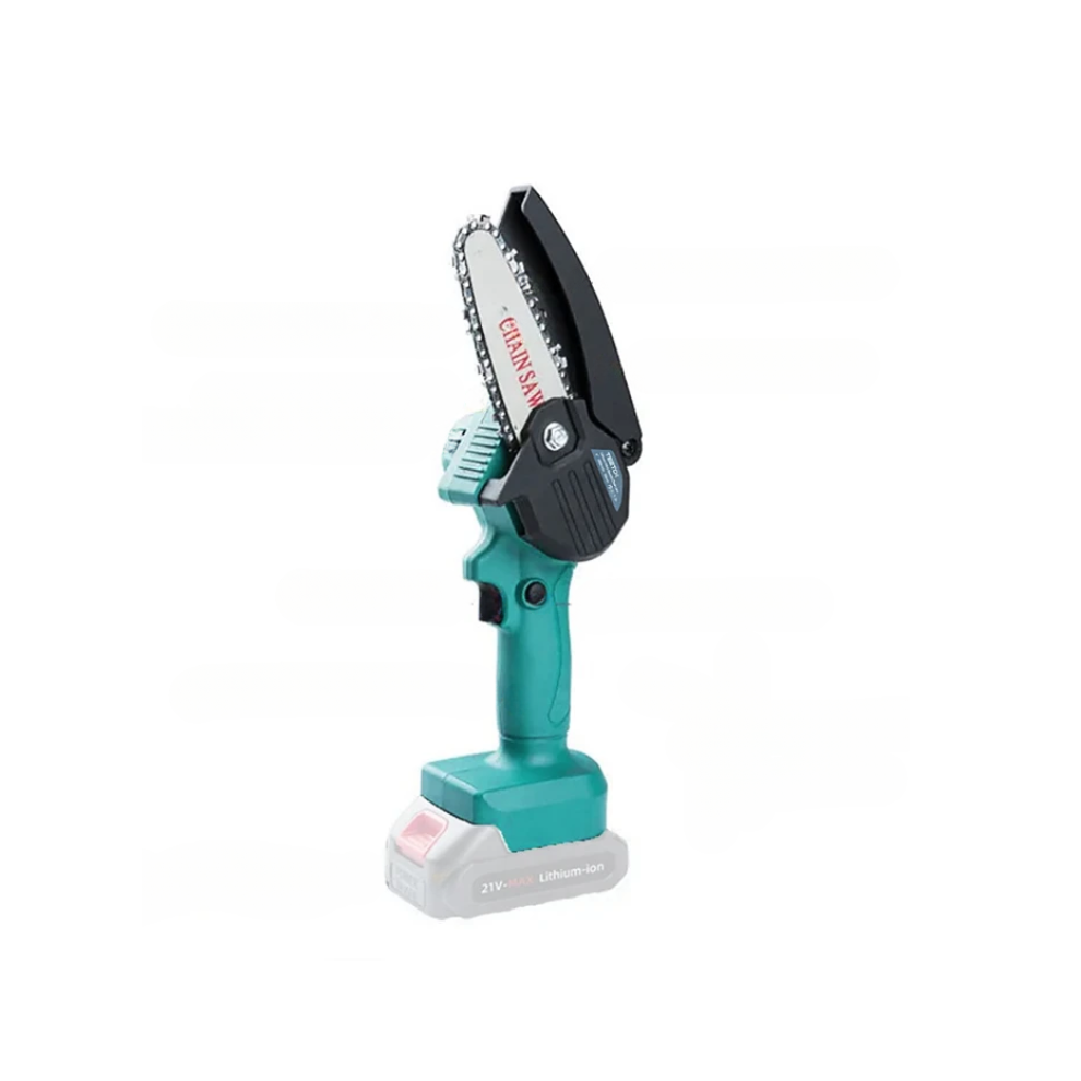 Mini tronçonneuse électrique sans fil à une main Coupeur de bois+2Batteries 5.5A+Chargeur-Compatible Makita