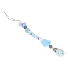 Baby-Silikon-Tierclip-Halter Beißspielzeug – Weich & Flexibel, Blau
