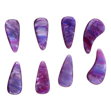 Guzheng-Finger-Picks 8er-Pack, Silikon-Polymer, Einzigartige Milchstraße-Optik, Flexibel