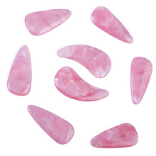 8 Stück Guzheng-Nagelabdeckungen aus Silikon-Polymer in Pfirsichfarbe, zart und glatt