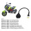OBD2 Diagnostic Cable 6pin to 16pin OBD Code Reader Scanner Adapter Connection Cable Replacement for BENELLI TNT 135 25 300 for DELPHI 4