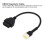 OBD2 Diagnostic Cable 6pin to 16pin OBD Code Reader Scanner Adapter Connection Cable Replacement for BENELLI TNT 135 25 300 for DELPHI 3
