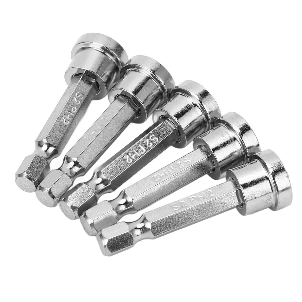 Magnetic Screwdriver Bit 50Mm Chrome Vanadium Steel Rustproof Hex Shank Positioning Bit For Power Tool 4281317710837