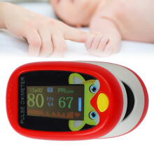 Fingertip-Clip-Oximeter 6 Modi USB-wiederaufladbar für Kinder Rot