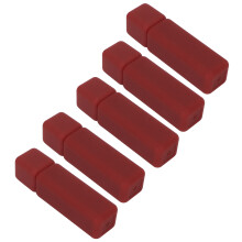 5 Stück nachfüllbare Lipgloss-Tuben 6ml, matt, rechteckig, rot