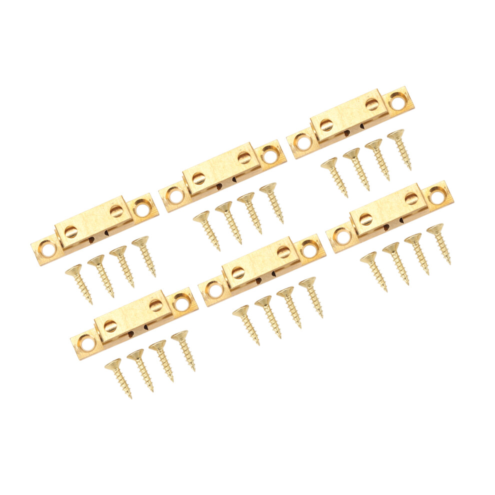 6 Set Cabinet Door Catch Brass Cabinet Door Closet Ball Tension Catch Latch With Gold Screw For Most Cabinets 60Mm / 2.4In 8721317717567