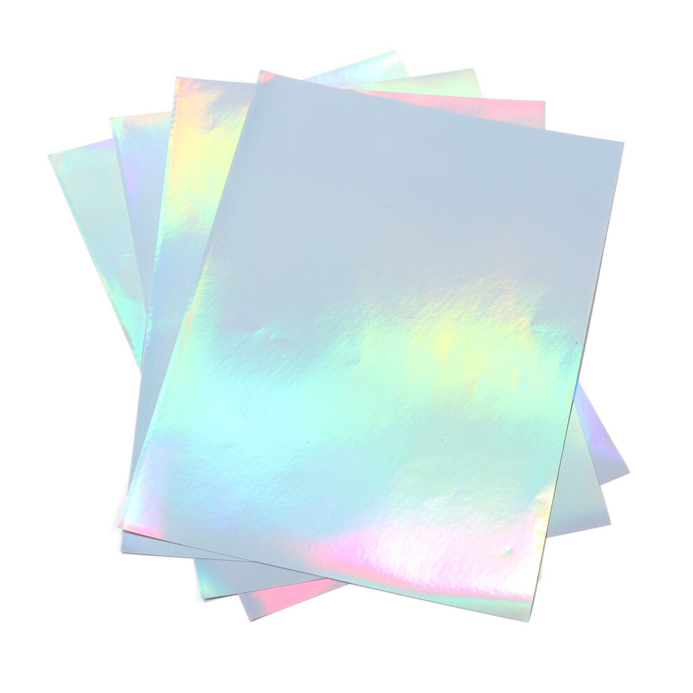 22 Sheets A4 Printable Holographic Sticker Paper Waterproof Inkjet Laser Printer Holographic Stick Adhesive Paper-image-OPC-PHS62TH-NEW