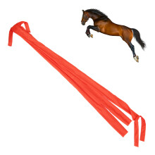 Horse Tail Wrap Multifunctional 3 Tube Horse Tail Guard Light Weight Breathable Tail Bag for Home Farm Red