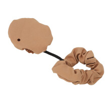 Wiederverwendbarer Trinkdeckel Scrunchie Gelb – Dehnbar, Spike-Schutz