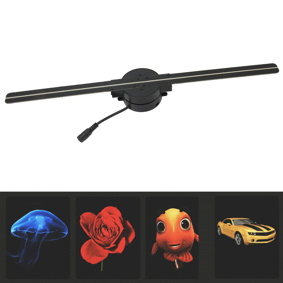 3D Hologram Fan 16.5in 2000x224 WiFi 3D Projector with 224 LED Light Beads for Business Store Advertising 100‑240V UK Plug