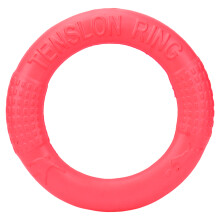 Pet Pull Ring Elastic EVA Small Exercise Jumping Training Running Dog Training Ring for Puppy Red