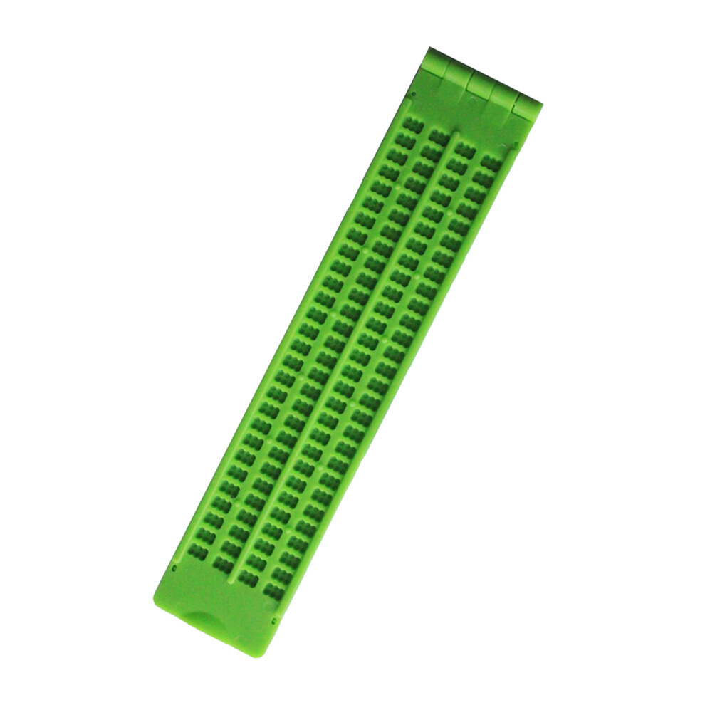 4 Lines 28 Cells Braille Writing Slate Plastic Learning Tools with Stylus Practice for The Blind