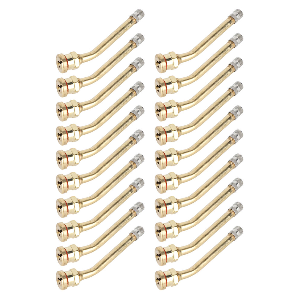 20Pcs Tire Valve Stem Copper Excellent Sealing Capacity Rust Prevention For Truck Trailer Rv Weeder V3-20-4 7641317726646