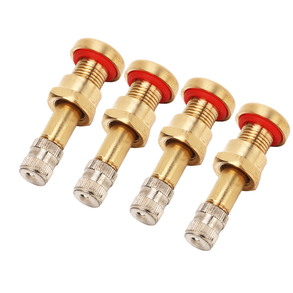 20Pcs Truck Tubeless Tyre Valve Stem Metal High Hardness Scratch Resistant For 9.7Mm Valve Hole Bus Van 4971317726609