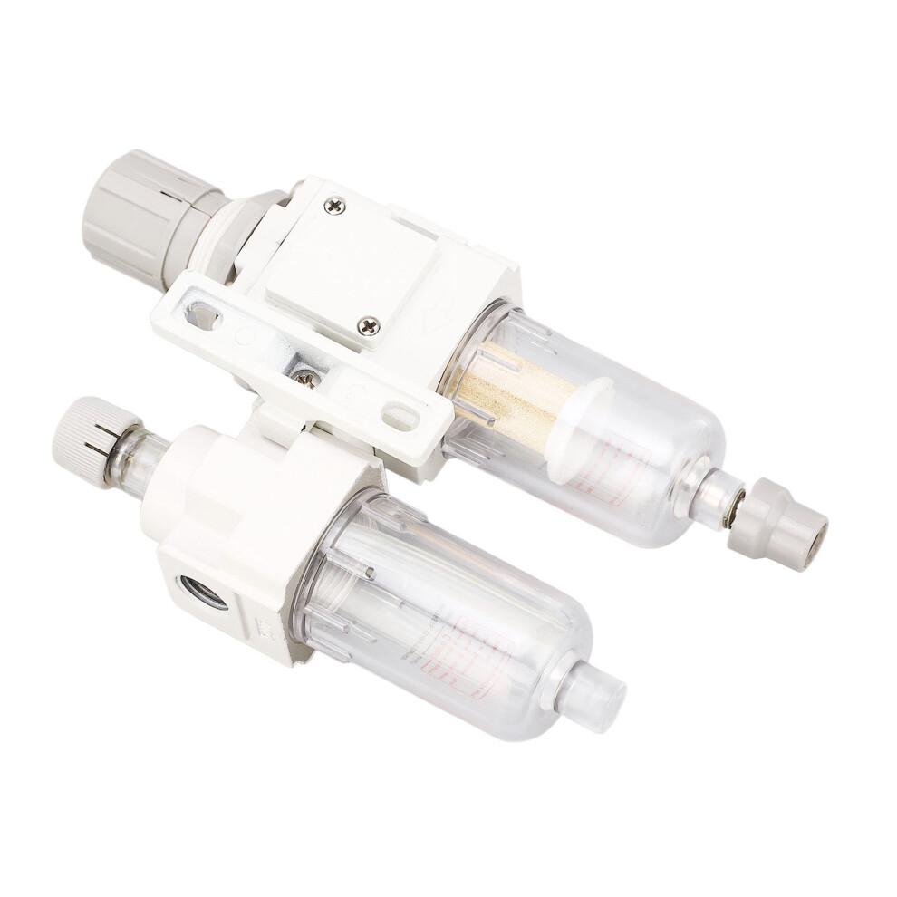 Air Filter Regulator Lubricator Combo G1/4In Inlet Outlet Pneumatic Tool Air Pressure Regulator Water Oil Separator 4031317732052