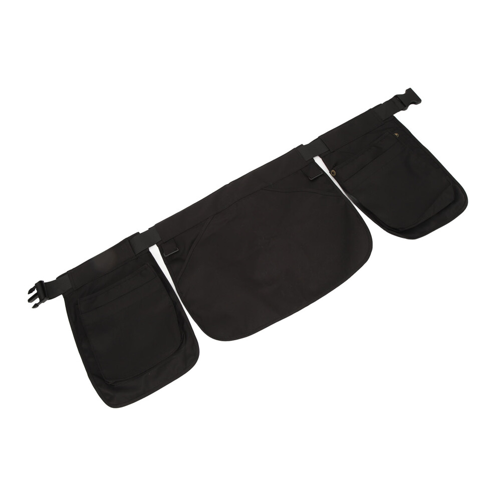 Apron Waist Cover With Plastic Buckle Multiple Pockets Server Aprons For Man And Woman Black 8341317732560