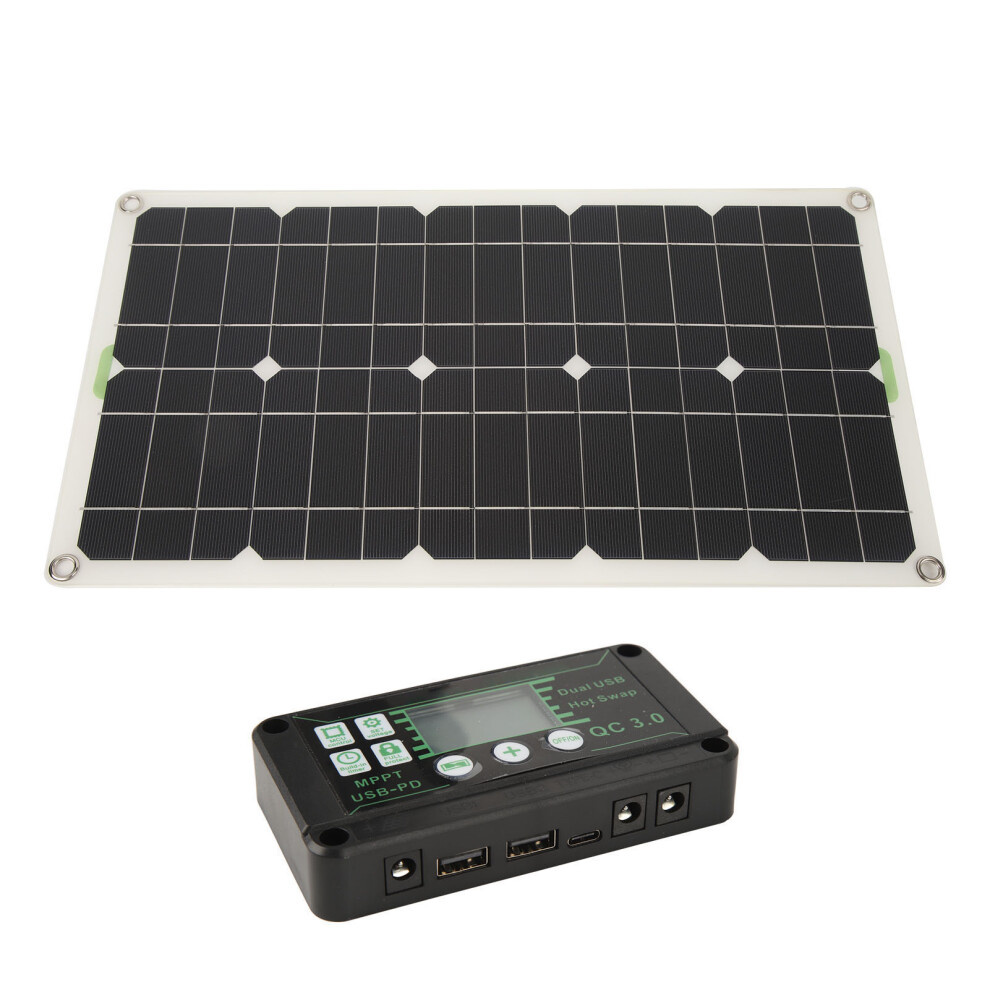 Rv Solar Panel 250W Mono Solar Battery Charger Panel Dual Usb Port For Auto Ignition Charging With 30A Controller 6951317735489